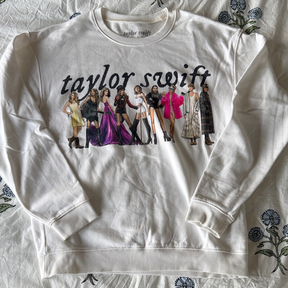 Taylor Swift White Eras Crewneck